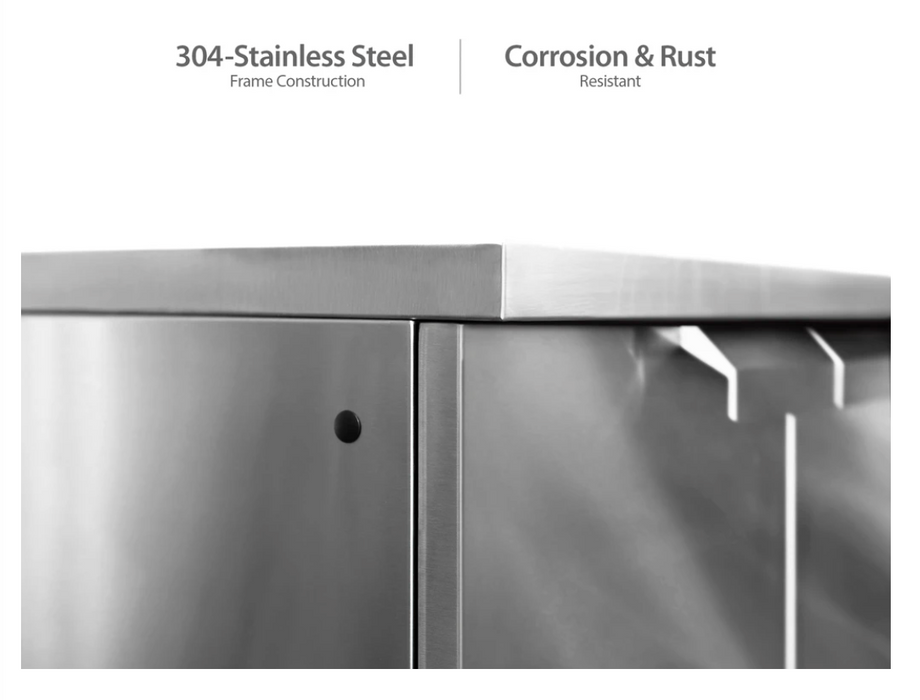 NewAge Products Outdoor Kitchen Stainless Steel 3 Piece Outdoor Kitchen Set 66772