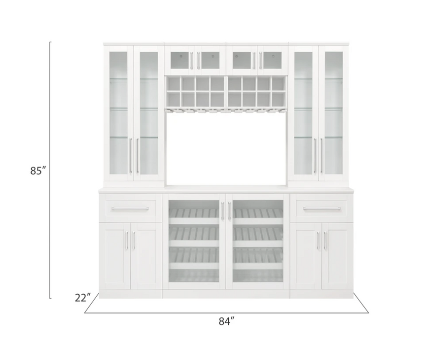 NewAge Products 21" Home Bar 7 Piece Cabinet Set 62522