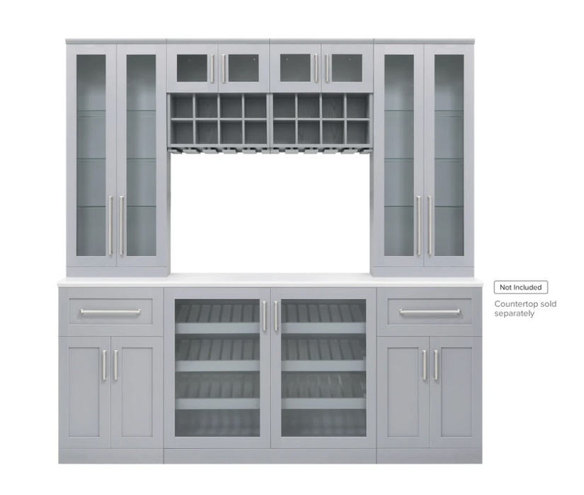 NewAge Products 21" Home Bar 7 Piece Cabinet Set 62522