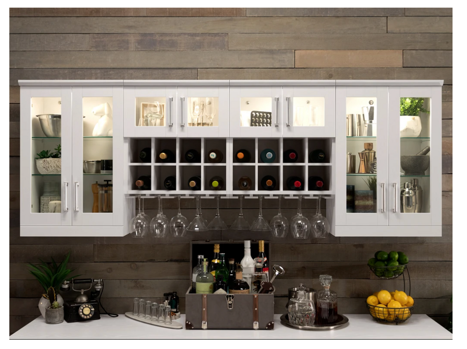 NewAge Products 21" Home Bar 7 Piece Cabinet Set 62535