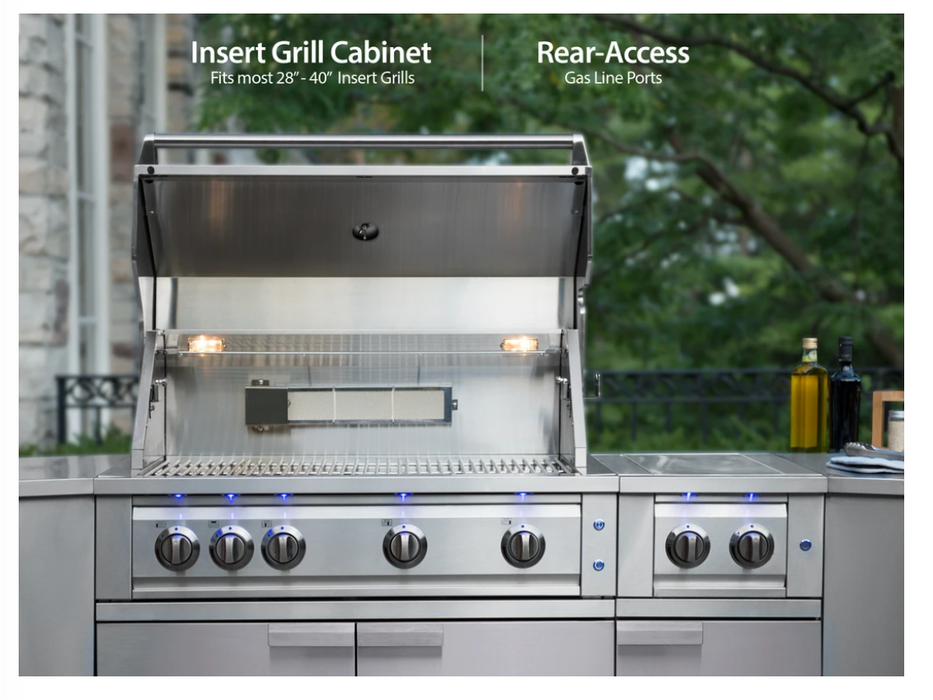 NewAge Products Outdoor Kitchen Stainless Steel 3 Piece Outdoor Kitchen Set 65094