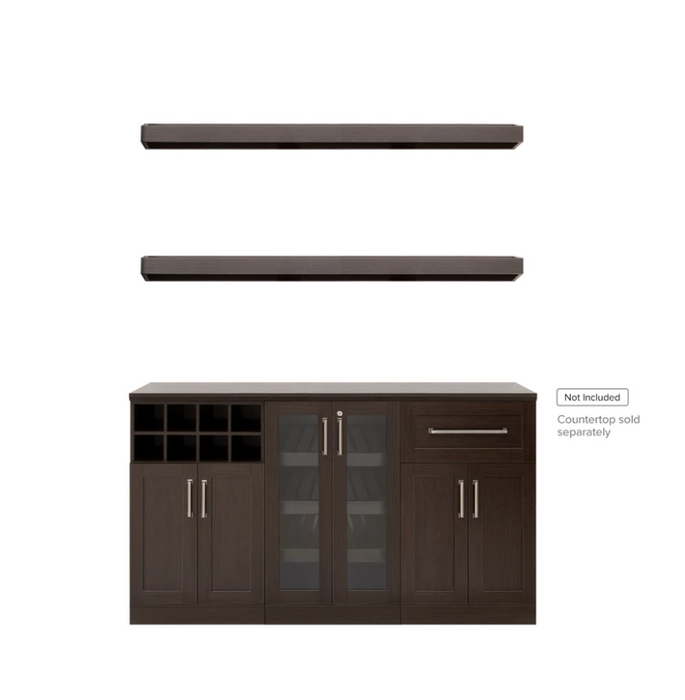NewAge Products 21" Home Bar 5 Piece Cabinet Set 62527