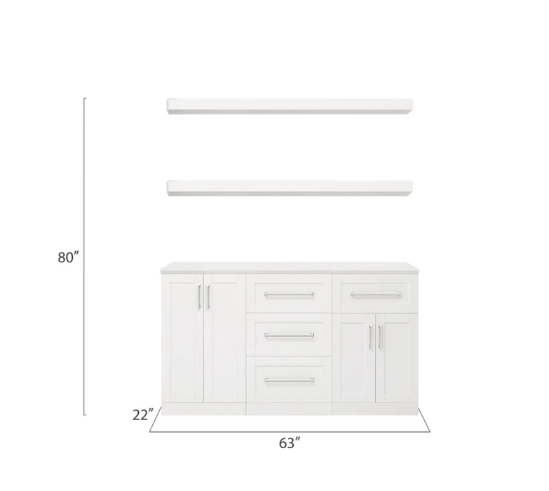 NewAge Products 21" Home Bar 5 Piece Cabinet Set 62538