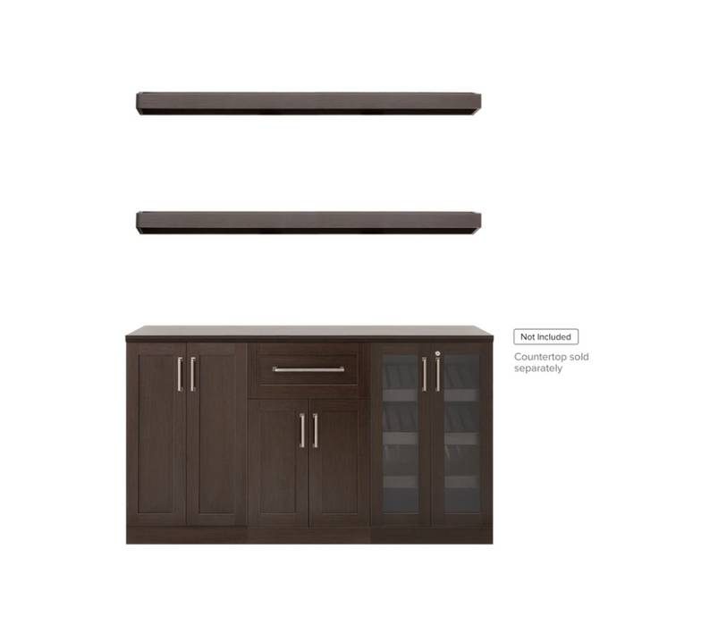 NewAge Products 21" Home Bar 5 Piece Cabinet Set 62536