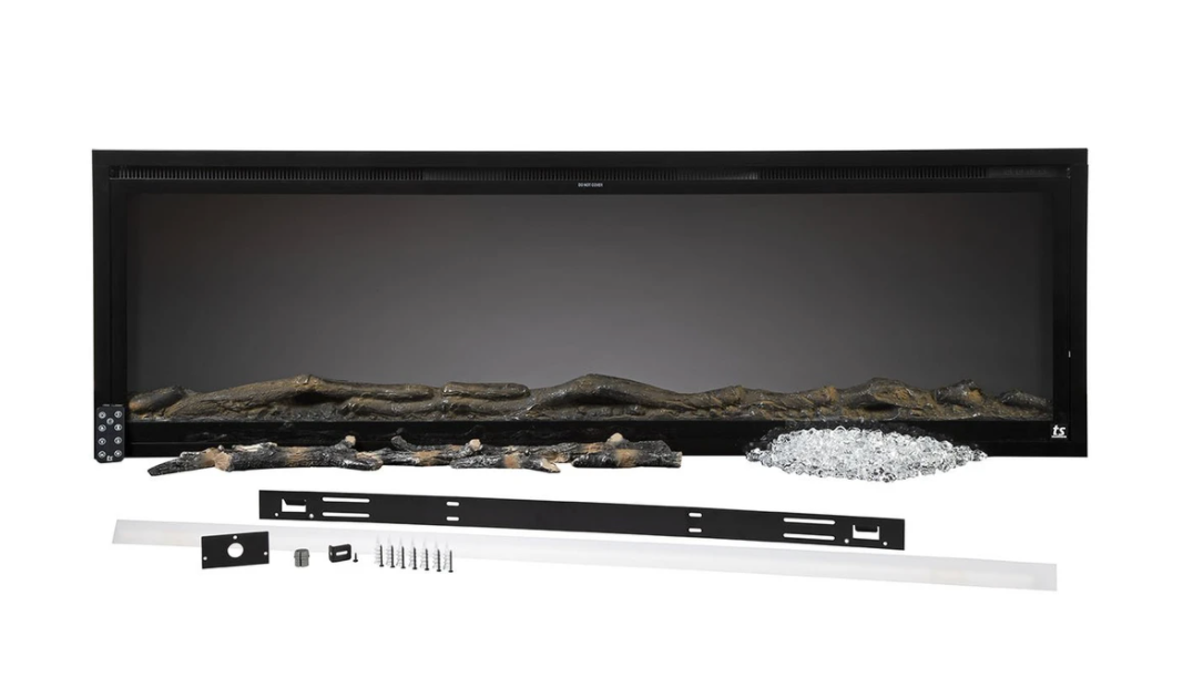 Touchstone Sideline Elite 60" Recessed Electric Fireplace 80037