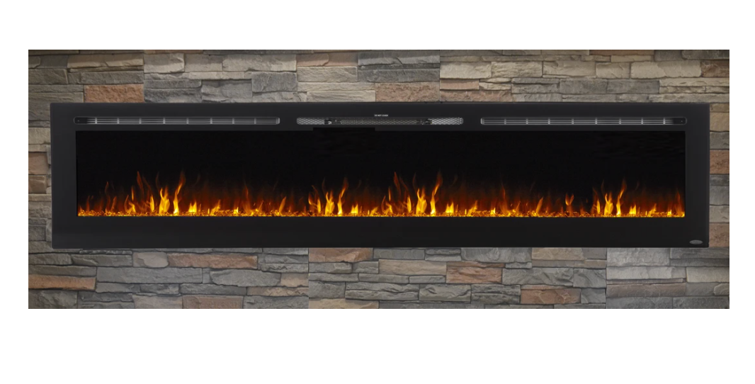 Touchstone Sideline 100" Recessed Electric Fireplace 80032