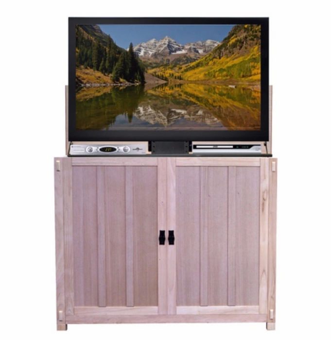 Touchstone Unfinished Mission Style TV Lift Cabinet- 50" Flat Screen TV 72106