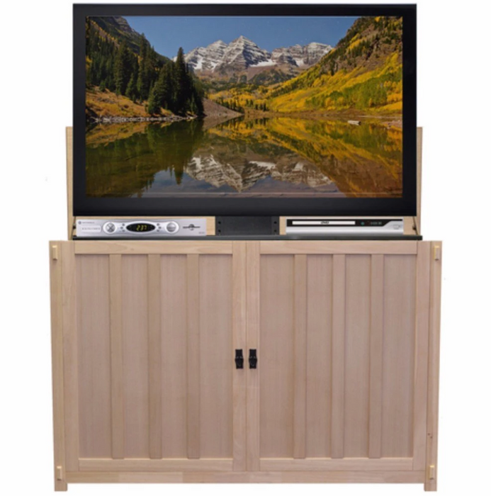 Touchstone Grand Elevate Unfinished Mission TV Lift Cabinet- 65" Flat Screen TV 74106