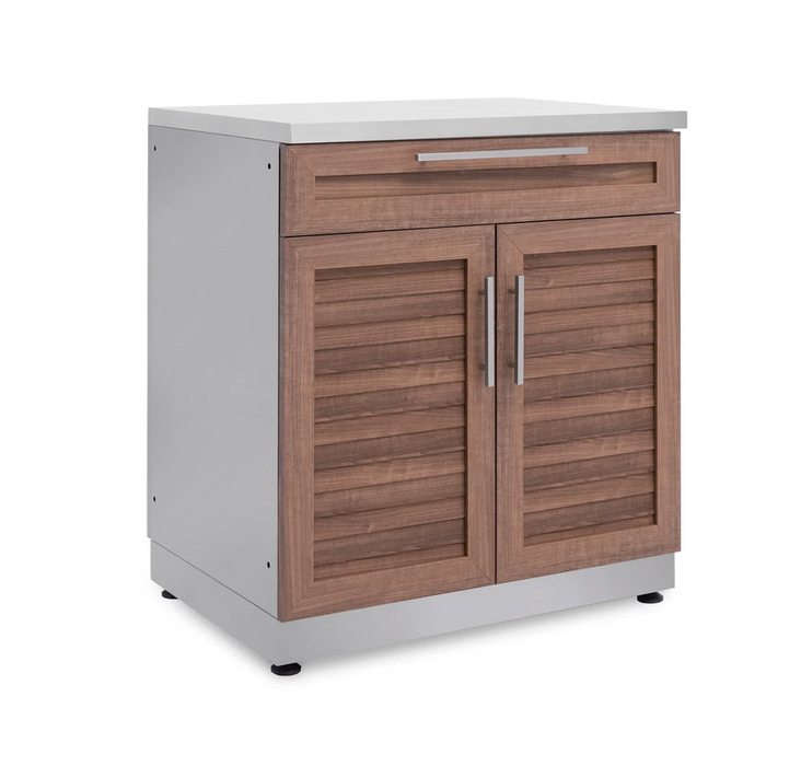 NewAge Products Outdoor Kitchen Stainless Steel Grove 32" 2 Door with Drawer Cabinet 65614