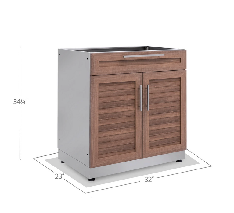 NewAge Products Outdoor Kitchen Stainless Steel Grove 32" Bar Cabinet 65603