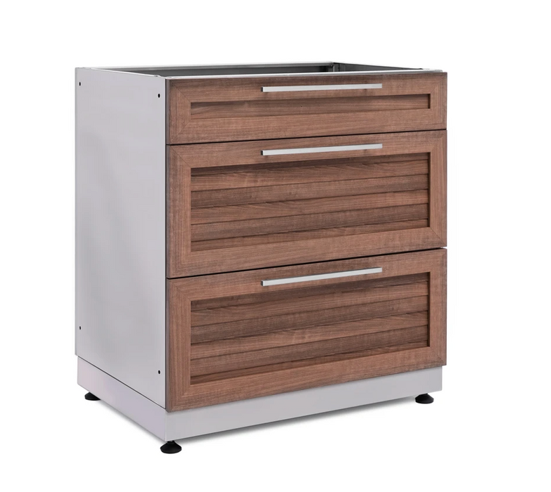 NewAge Products Outdoor Kitchen Stainless Steel Grove 3 Drawer Cabinet 65602