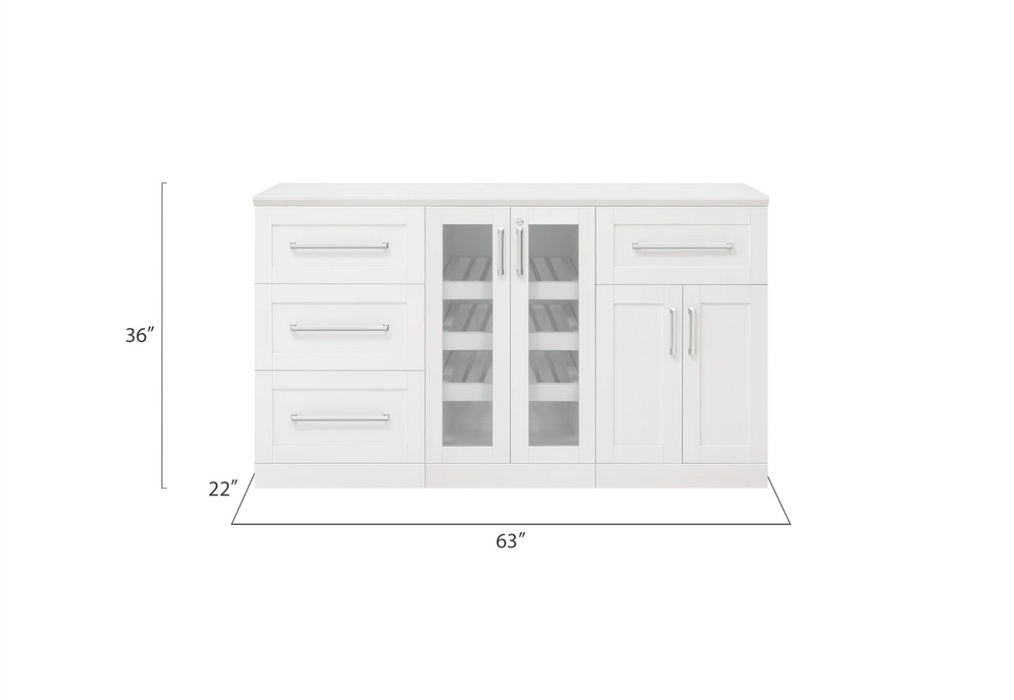 NewAge Products 21" Home Bar 3 Piece Cabinet Set 62524