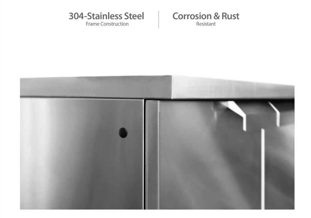 NewAge Products Outdoor Kitchen Stainless Steel 4 Piece Outdoor Kitchen Set 65082