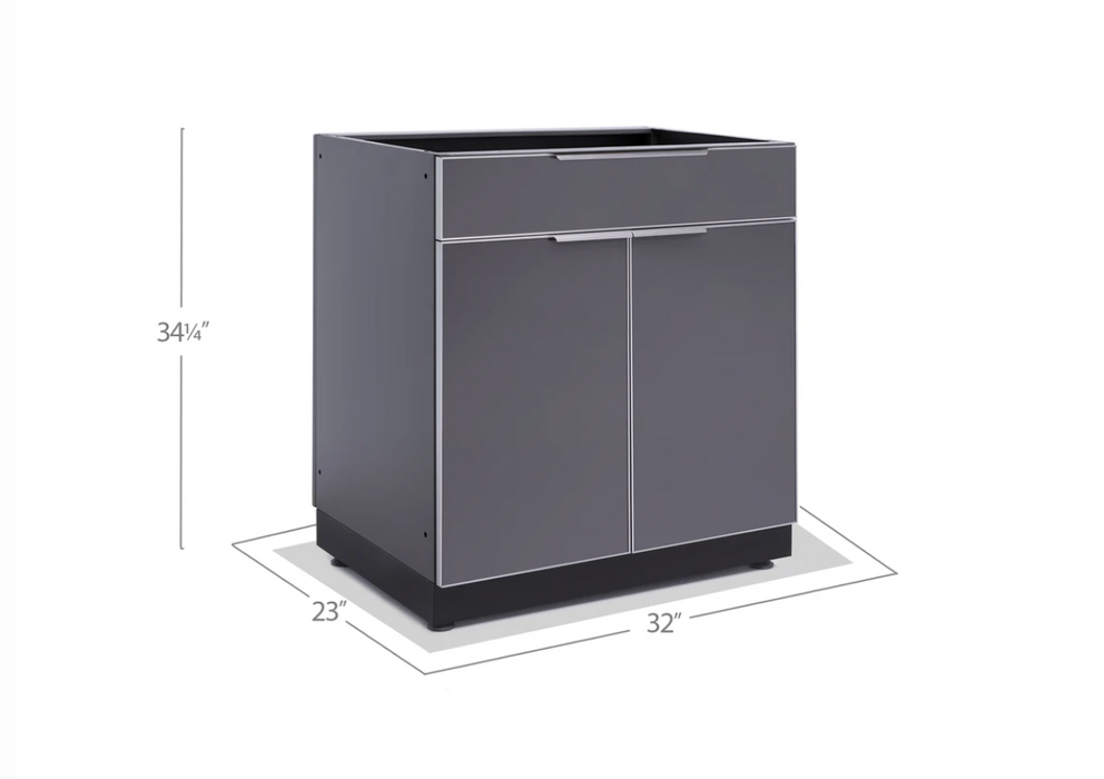 NewAge Products Outdoor Kitchen Aluminum Bar Cabinet 65203