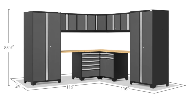 NewAge Products PRO 3.0 SERIES Gray 12 Piece Cabinet 52163