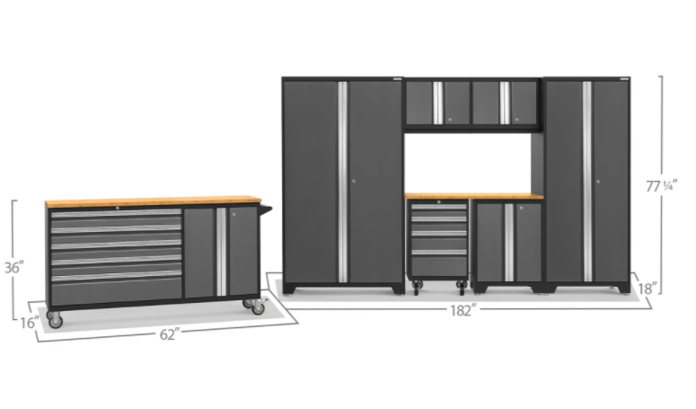 NewAge Products BOLD 3.0 SERIES 8 Piece Cabinet Set 50508