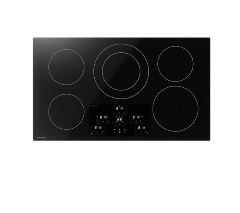 Sharp USA 36 in. Width Cooktop, European Black Mirror Finish Made with Premium SCHOTT Glass SDH3652DB