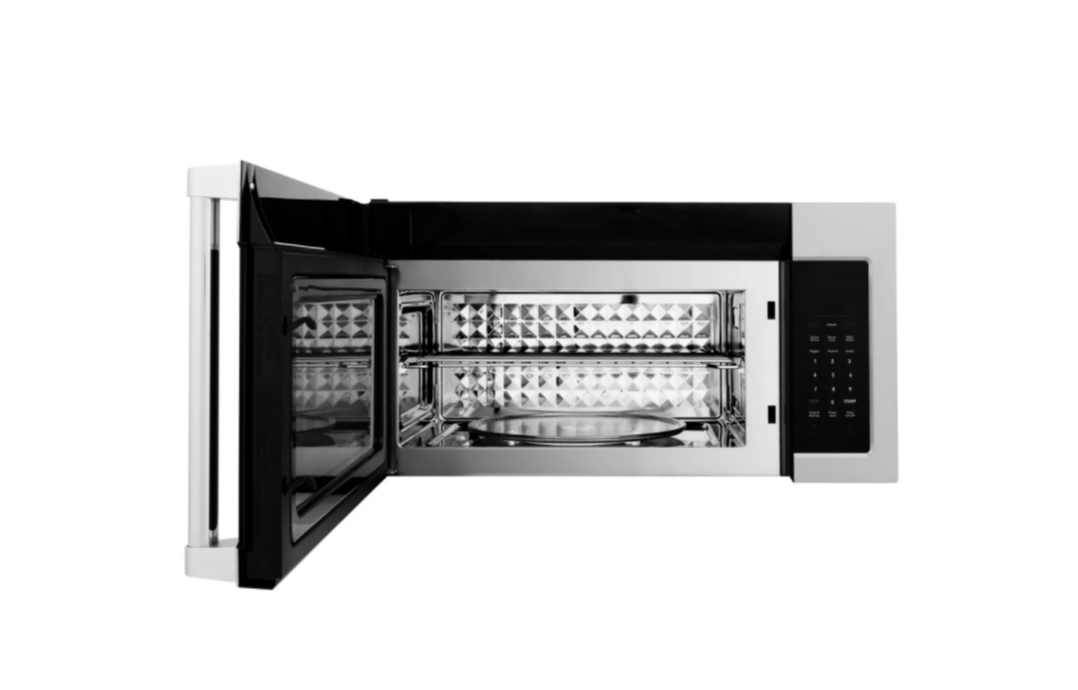 ZLINE Kitchen Package with Stainless Steel Refrigeration, 30" Dual Fuel Range and Traditional Over the Range Microwave (3KPR-RAOTRH30)