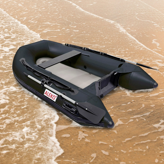 ALEKO Inflatable Air Floor Fishing Boat 8.4 Foot