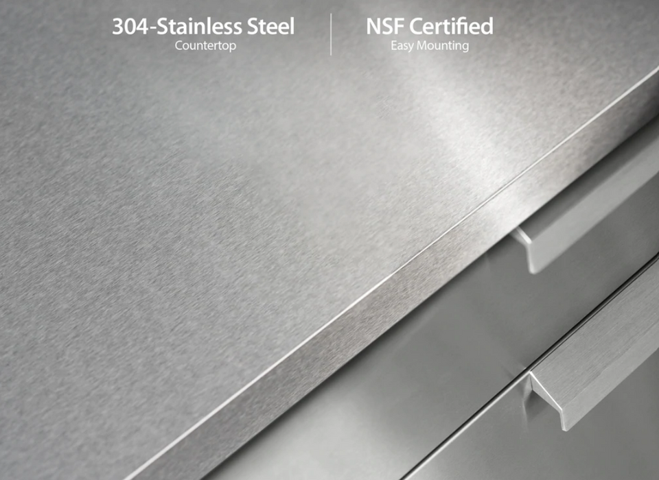 NEWAGE Outdoor Kitchen Grove/Stainless Steel 6 Piece Cabinet Set 66650