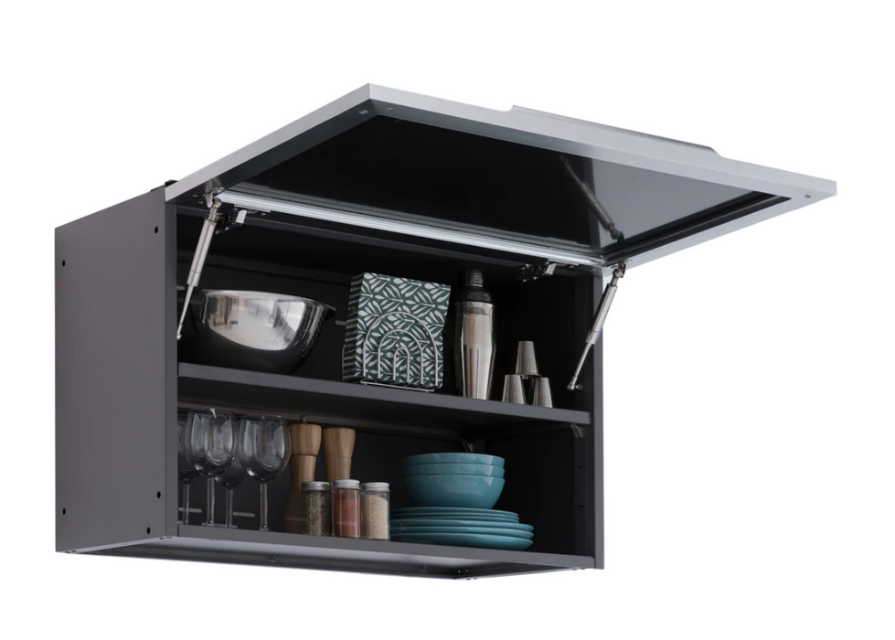 NEWAGE Outdoor Kitchen Aluminum Wall Cabinet - Slate Gray  65213