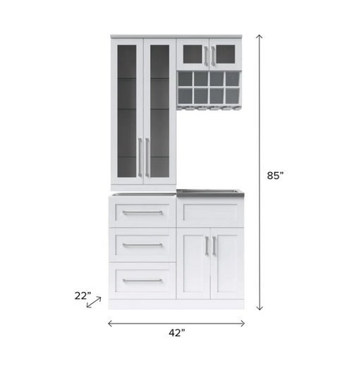 Home Bar 6 Piece Cabinet Set - NewAge Products