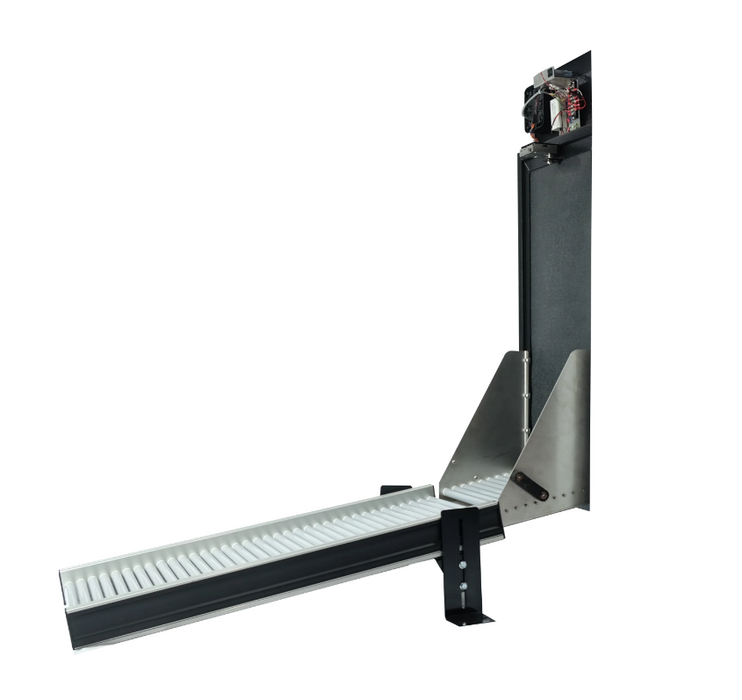 MB Sentinel Box Gobbler 1428 - Package Only Wall Insert with 3 foot Roller Conveyor Ramp