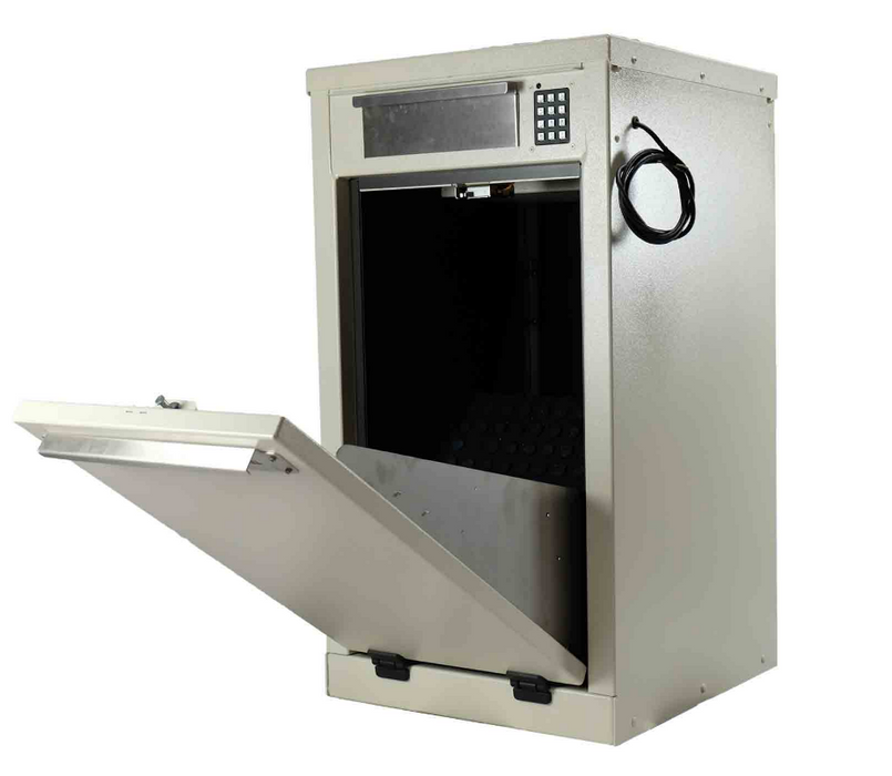 MB Sentinel Box Sentinel Dual Door Cabinet with Letter Slot Straight Sided for Fences and Columns - Combination Mail and Package Box