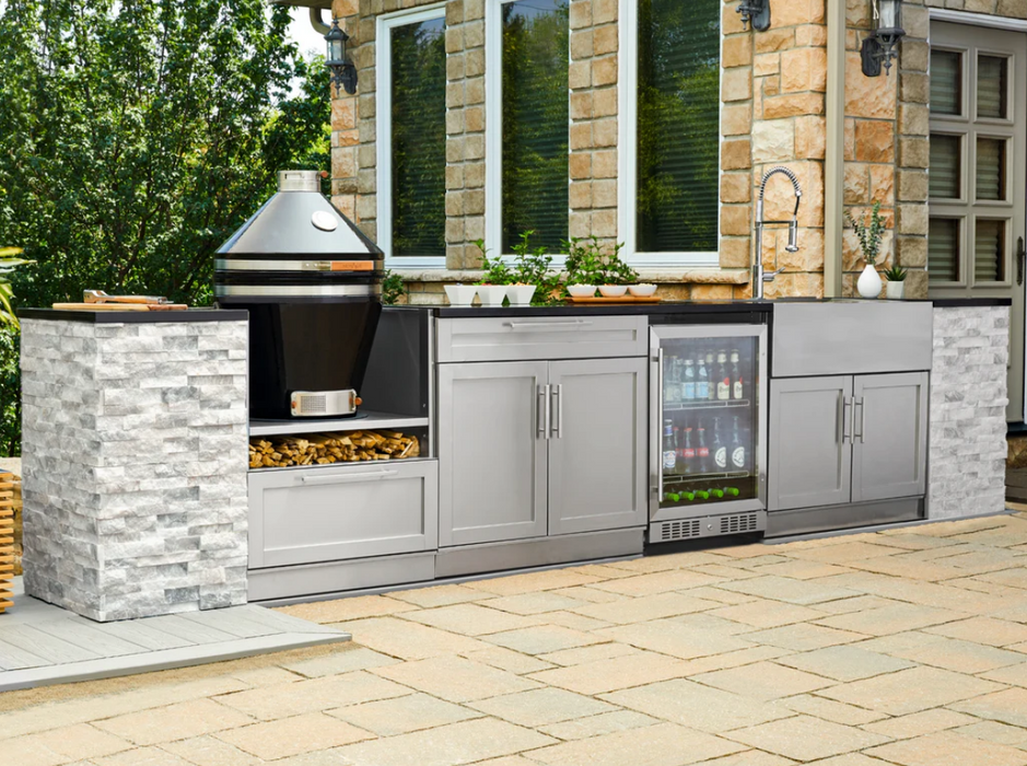 NewAge Outdoor Kitchen Signature Series 11 Piece Cabinet Set with Grill 69209