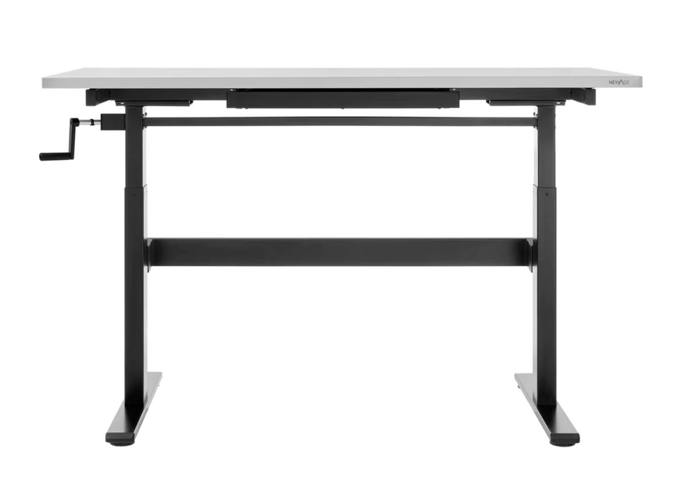 NewAge 56 in. Manual Adjustable Height Worktable with Drawer 48105