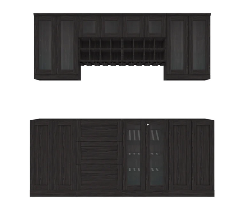 NewAge Home Bar 8 Piece Cabinet Set 21 in. 63770