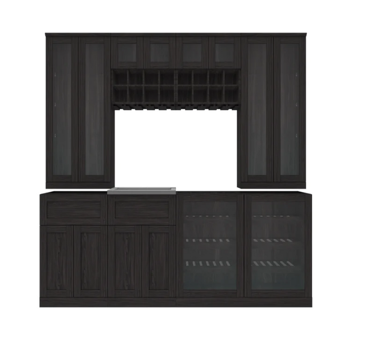 NewAge Home Bar 8 Piece Cabinet Set 21 in. 62932