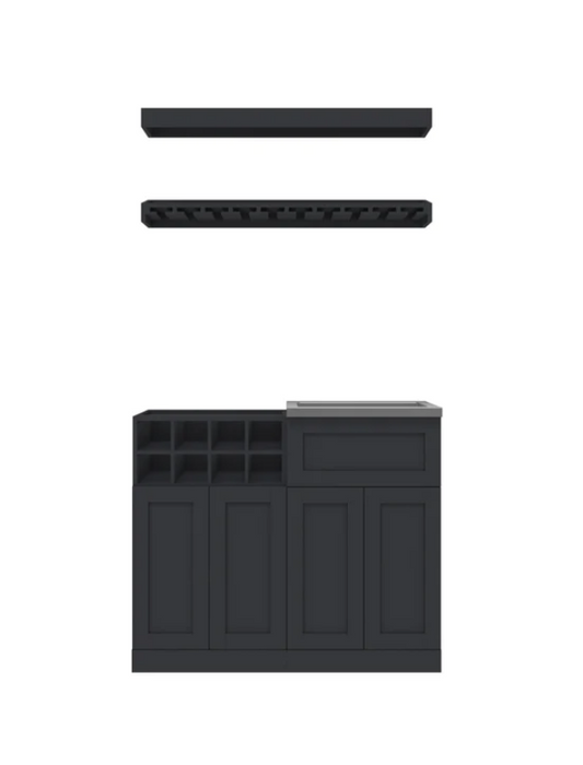 NewAge Home Bar 5 Piece Cabinet Set 21 in. 63541