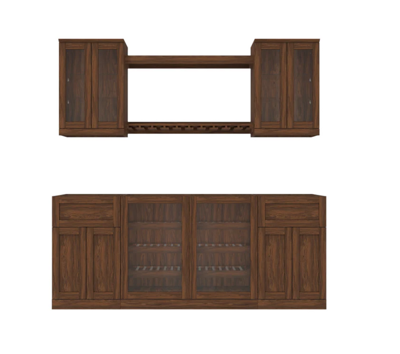 NewAge Home Bar 7 Piece Cabinet Set 21 in. 63710