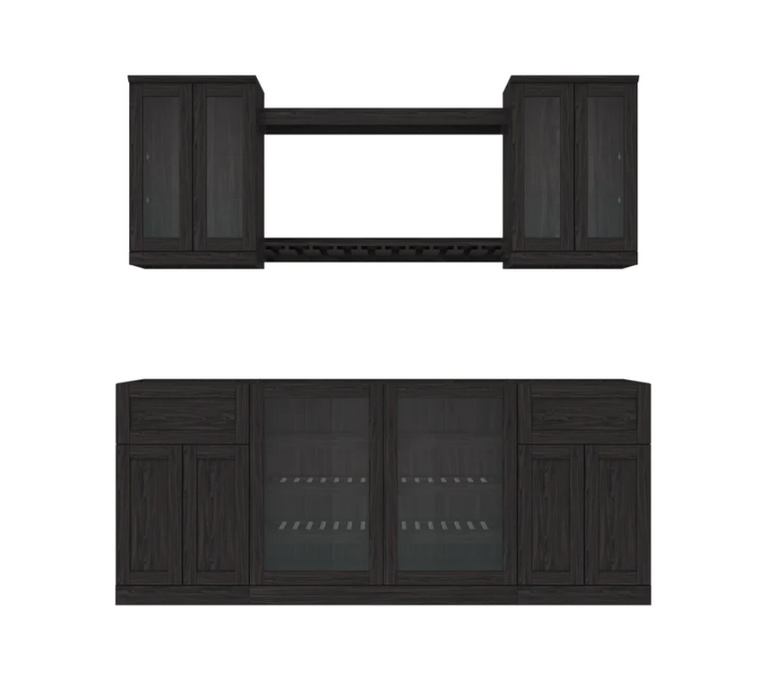 NewAge Home Bar 7 Piece Cabinet Set 21 in. 63710