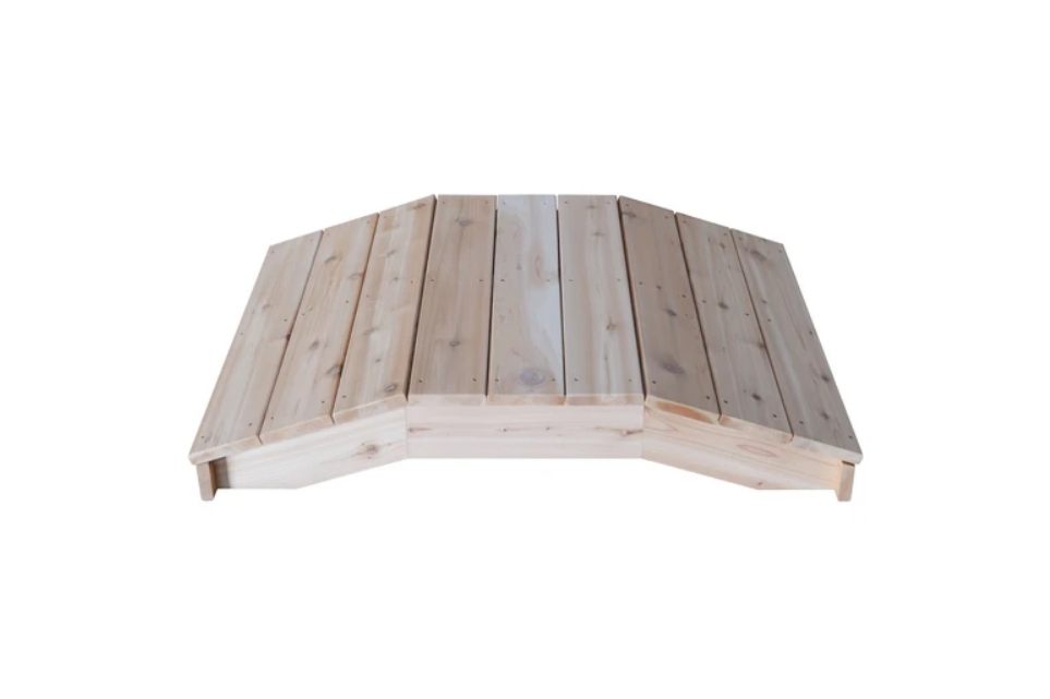 A&L Furniture Western Red Cedar Standard Plank Bridge