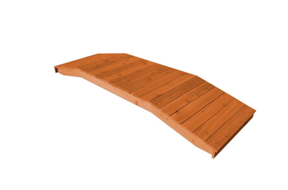 A&L Furniture Western Red Cedar Standard Plank Bridge