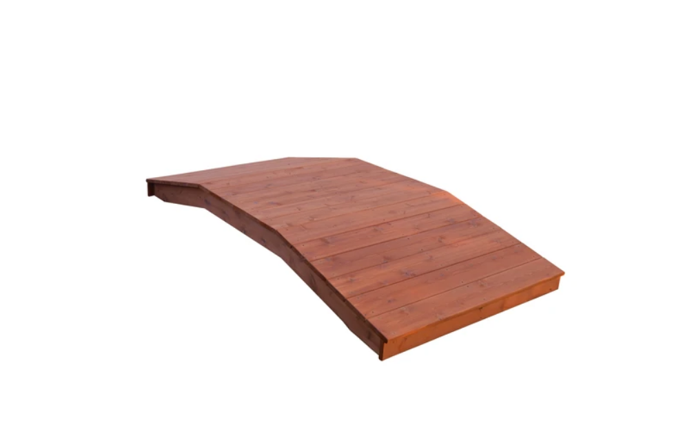 A&L Furniture Western Red Cedar Standard Plank Bridge