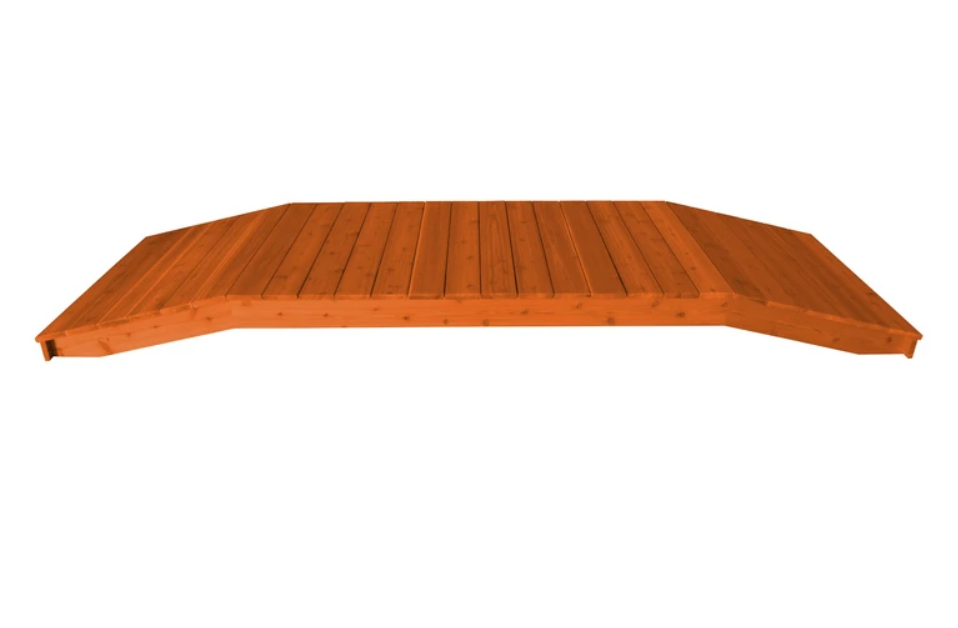 A&L Furniture Western Red Cedar Standard Plank Bridge