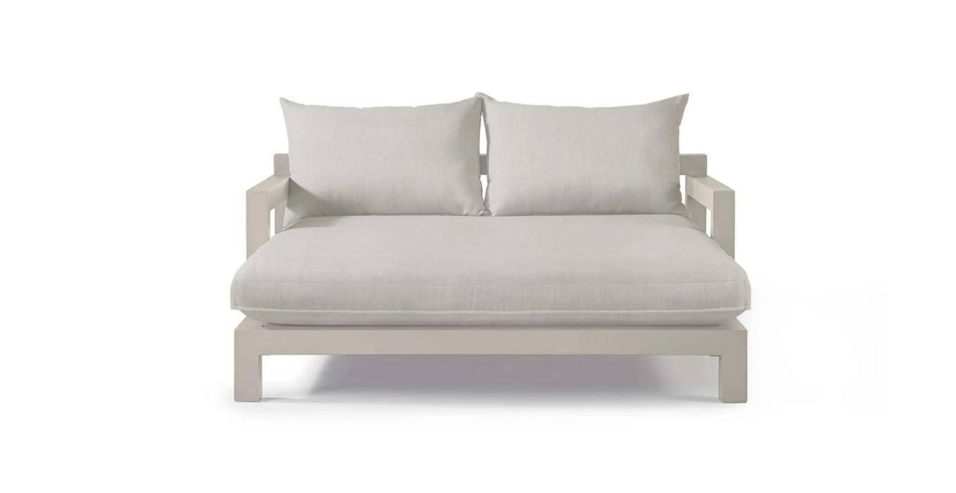 HARBOUR PACIFIC DAY BED ALUMINUM TAUPE