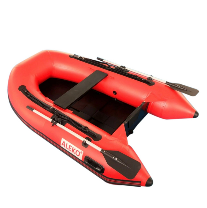 ALEKO Inflatable Fishing Boat with Pre-Installed Slide Slat Floor - 8.4 Foot