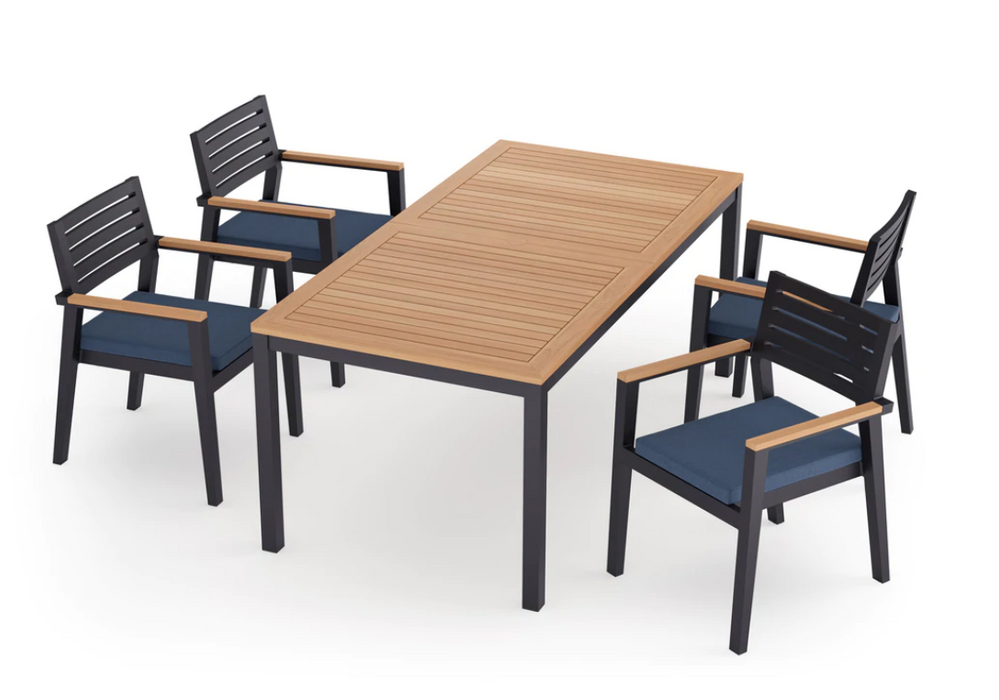NEWAGE Rhodes 5 Piece Dining Set with 72 in. Table 91430