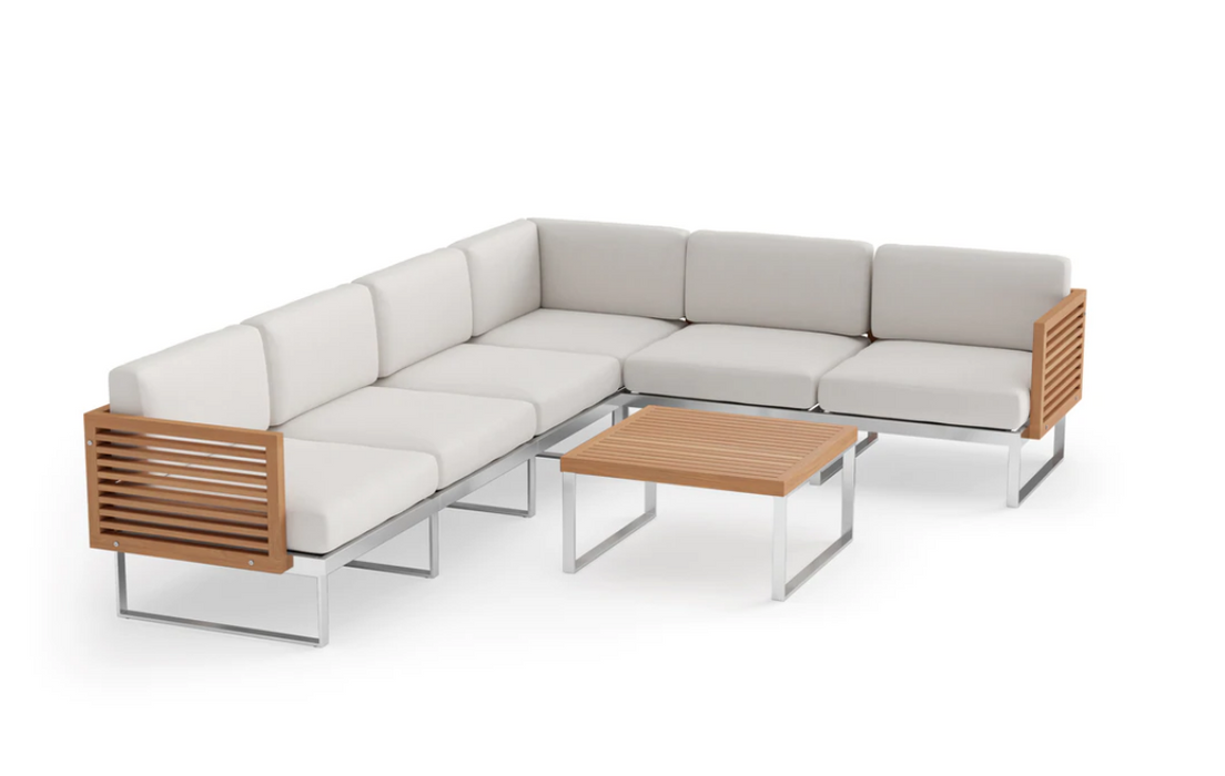 NEWAGE 6 Monterey 6 Seater Sectional with Coffee Table 91164