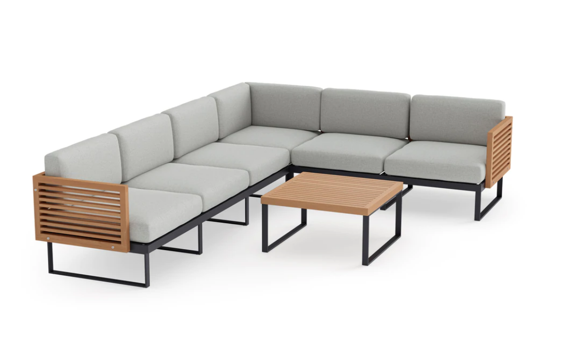 NEWAGE 6 Monterey 6 Seater Sectional with Coffee Table 91164