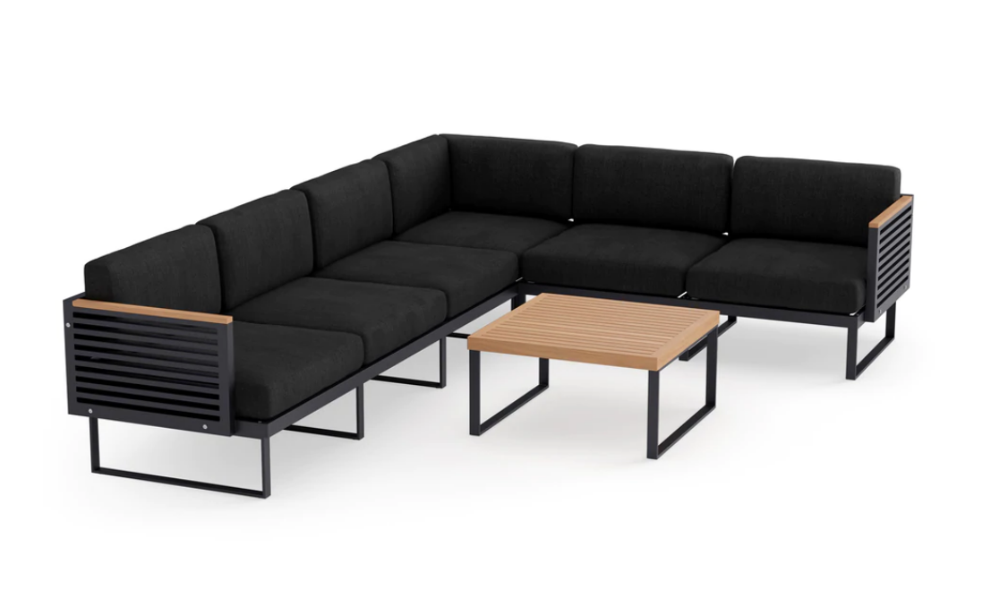 NEWAGE 6 Monterey 6 Seater Sectional with Coffee Table 91164