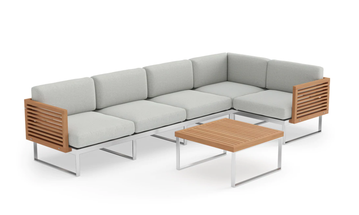 NEWAGE Monterey 5 Seater Sectional with Coffee Table 91357