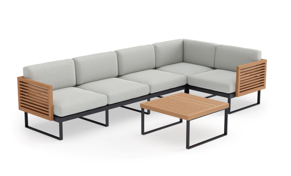 NEWAGE Monterey 5 Seater Sectional with Coffee Table 91357
