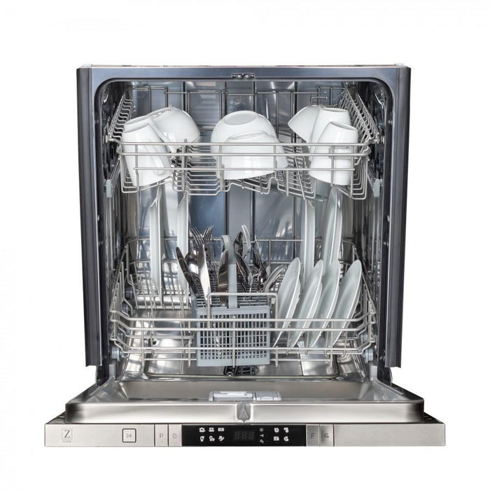 ZLINE 18 Top Control Dishwasher in Custom Panel Ready with Stainless Steel Tub